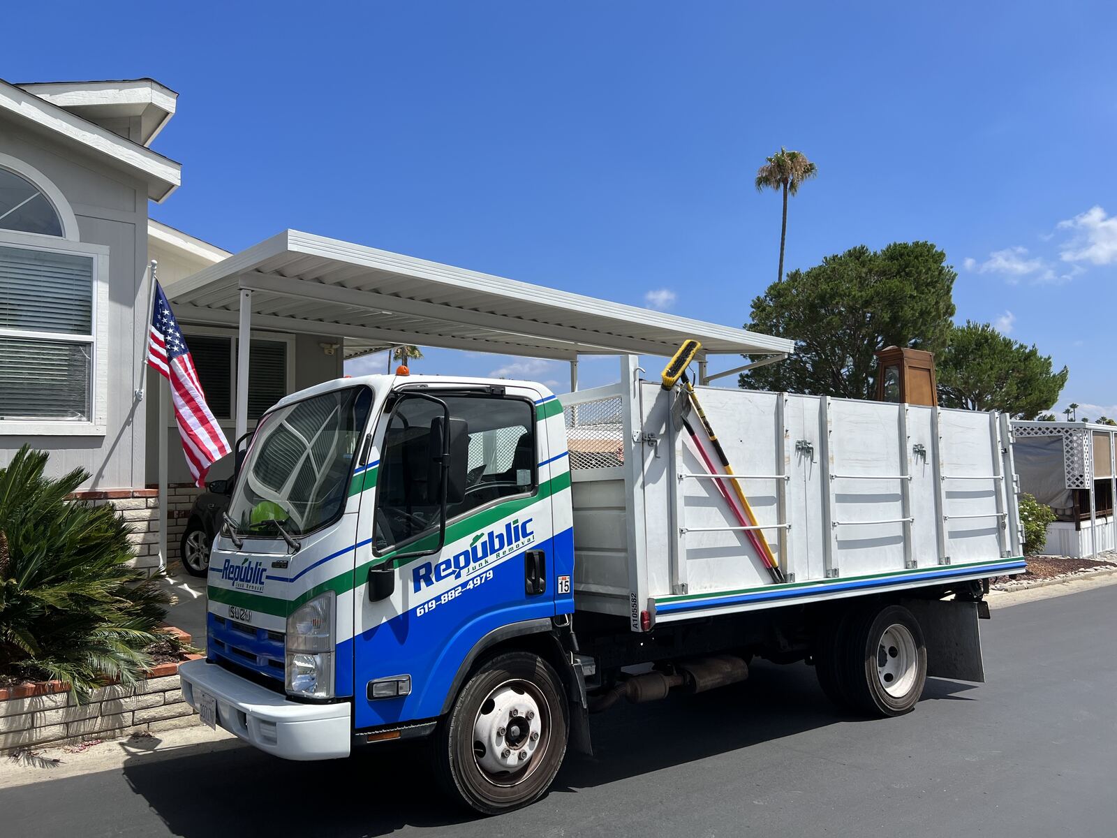 Republic Junk Removal truck ready for the next haul